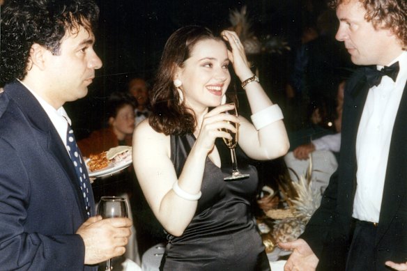 Ralph Carr in 1993 with his former wife, Tina Arena.