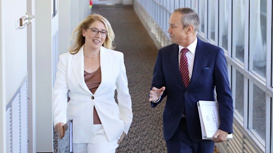 WA Treasurer Rita Saffioti and Premier Roger Cook.
