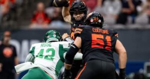 Surging Lions roll past Roughriders 30-16