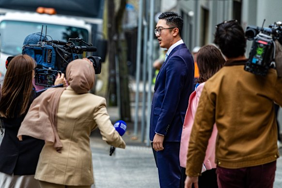 Lawyer Kent Park, who is representing one of the boys, outside court on Tuesday.