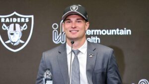 Raiders’ Fernando Mendoza once again goes viral during an interview for hilarious Joe Buck greeting
