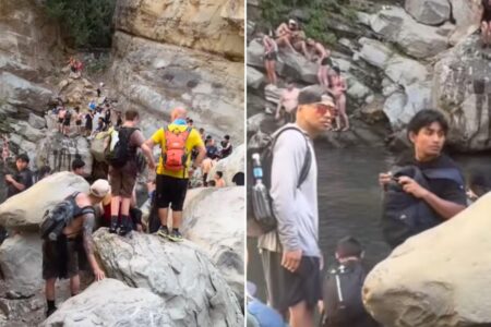 Santa Paula Punch Bowls turn into hell as mass crowds descend on California cove