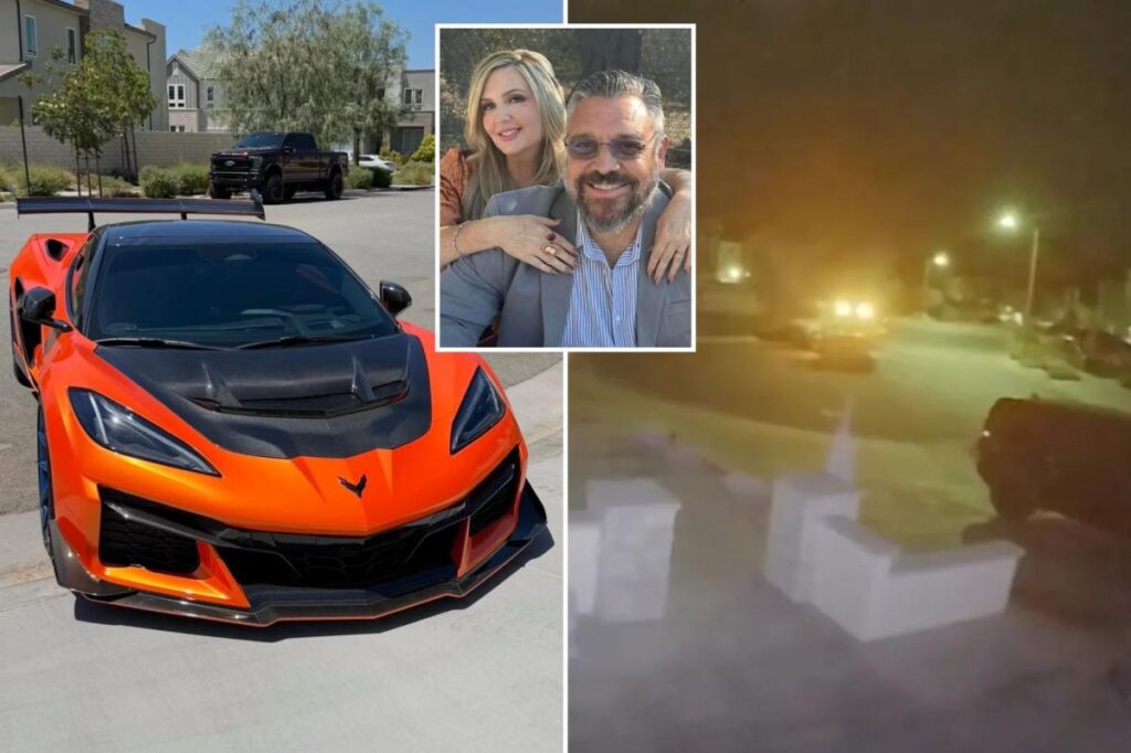 Exclusive | Moment brazen thieves steal $300K Corvette C8 ZR1 straight from California driveway