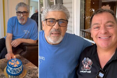 ‘Sopranos’ star Vincent Pastore seen celebrating 80th birthday with ‘right-hand man’ weeks before death