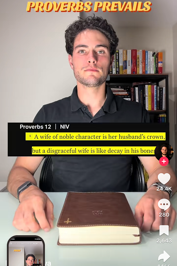 TikTok promoted religious content which told me women should be noble and “serve” their husbands.