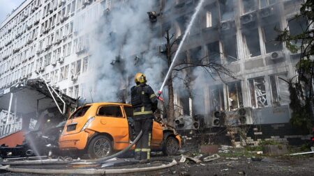 Russia pounds Kyiv with drones hours before Zelenskyy’s UN address