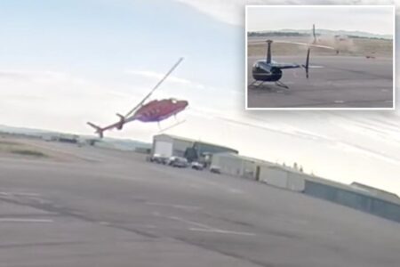 Shocking video shows out-of-control helicopter repeatedly slam into Utah runway during lesson
