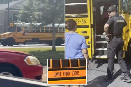 Georgia parents face charges for storming school bus after claiming driver locked kids inside without AC