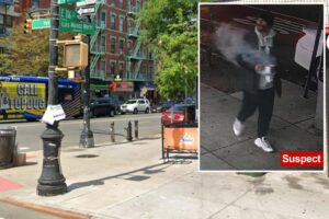 Nutjob hurls scorching hot substance at stranger in front of NYC restaurant leaving him with severe facial burns: cops