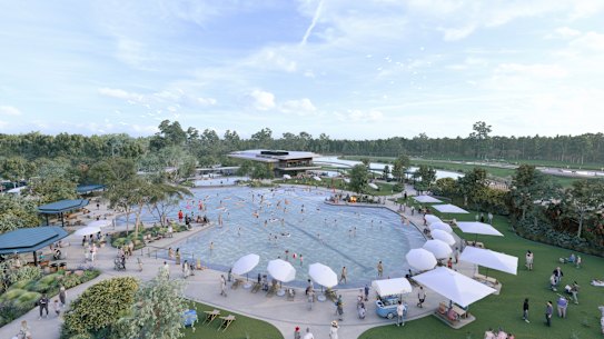 Redland City Council released renders of the Birkdale Community Precinct lagoon  on Wednesday.