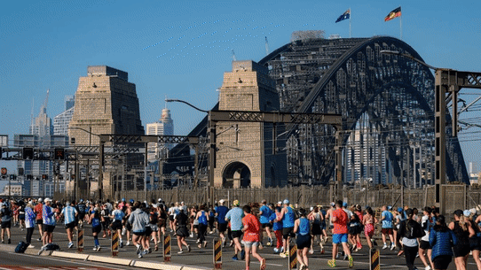 The Sydney Marathon continues.