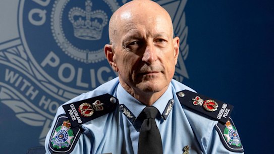 Outgoing Queensland Police Commissioner Steve Gollschewski.