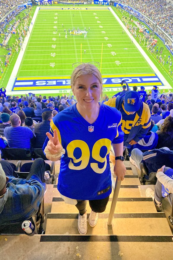 Jamison Sepulveda has spent thousands travelling to see her beloved Rams.