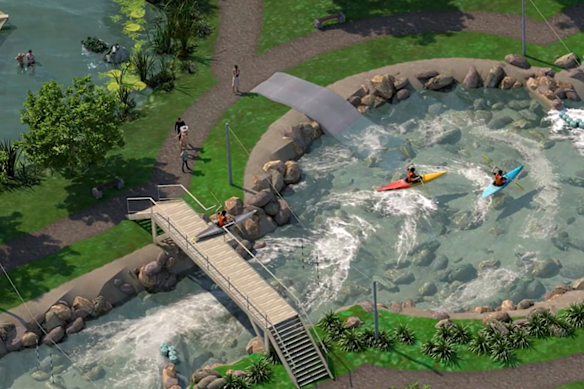 The planned Redlands Whitewater Centre at Birkdale.