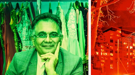Sanjay Deshwal (left) was the president of the Little India Harris Park Business Association.