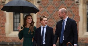Prince William and Kate Middleton Drop Off Prince George, 13, for 1st Day at Eton College