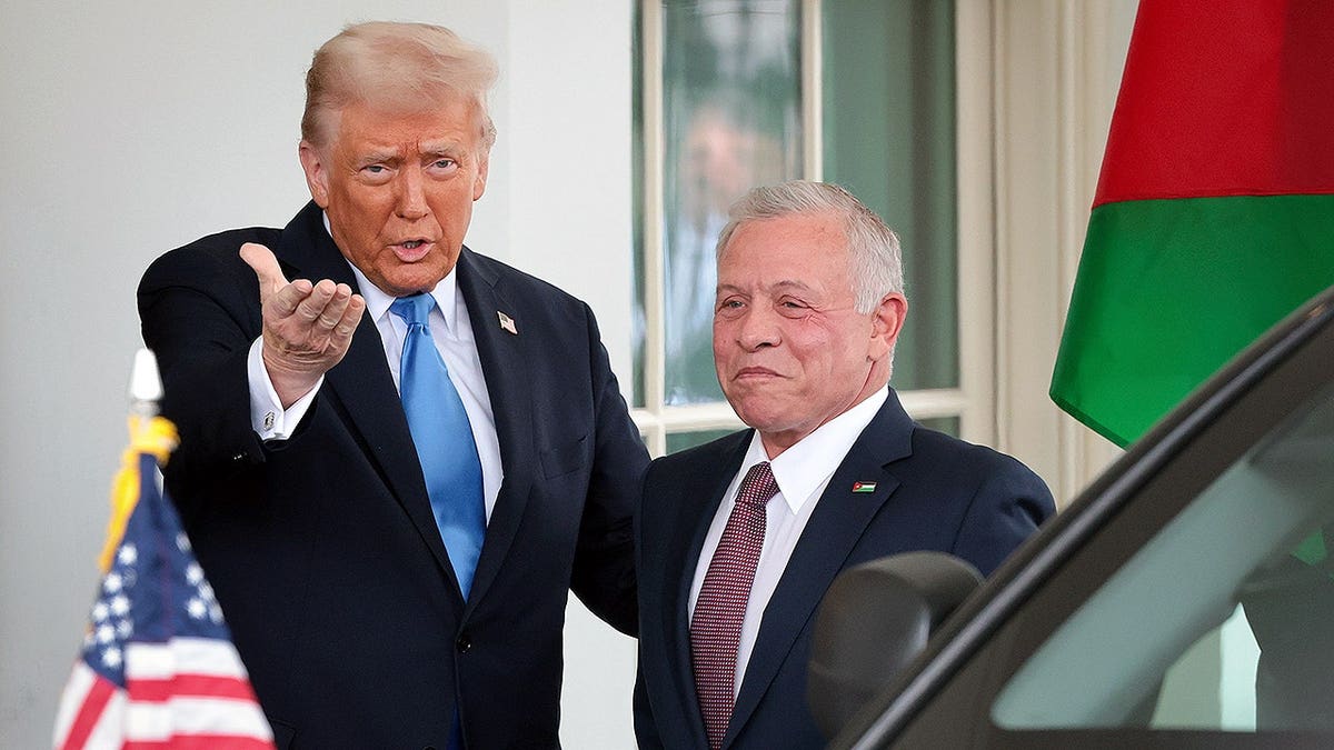 Trump and King Abdullah of Jordan