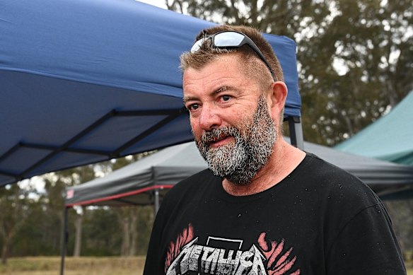 Jim Hooper pictured during the search at Nattai National Park.
