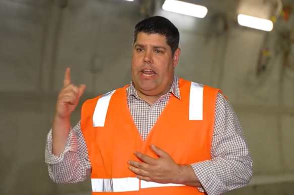 Brent Mickelberg says transport projects will be on time and on budget.