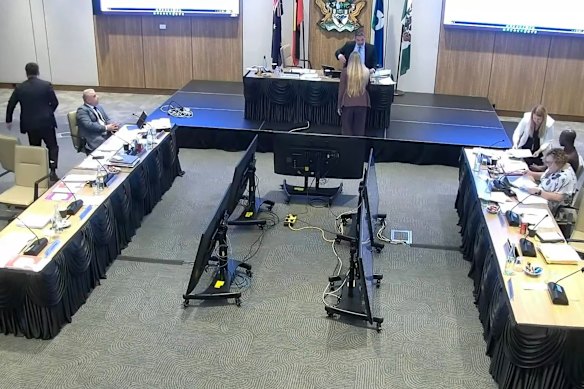The council meeting ended shortly after Labor councillors and an independent walked out.