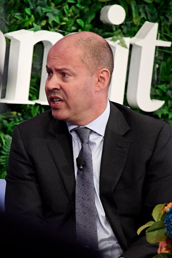 Former federal treasurer Josh Frydenberg at the AFR Business Summit in 2024. 