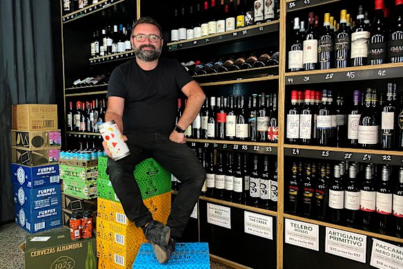 Steve Mifsud’s Wine Corner Store and Bar in Carlton alerted patrons to the changes..