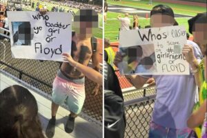 Long Island high school promises to discipline students who taunted rival football team with tasteless signs