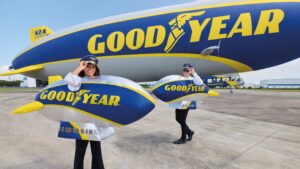 I Rode in the Goodyear Blimp to Celebrate This Spirit Halloween Team-Up