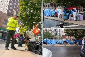 NYC clears homeless encampment next to NYU dorms — so vagrants set up new camp 100 yards away