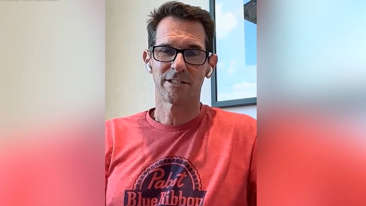 Pabst Brewing CEO Greig DeBow announces a reward after thieves stole some 1,600 cases of Pabst Blue Ribbon beer recently.