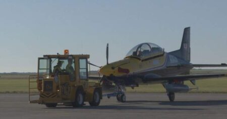 Snowbirds base gets a glimpse at aircraft expected to replace Tutor jets